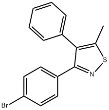 3-(4-BROMO-PHENYL)-5-METHYL-4-PHENYL-ISOTHIAZOLE 结构式