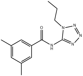 Benzamide, 3,5-dimethyl-N-(1-propyl-1H-tetrazol-5-yl)- (9CI) 结构式