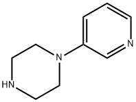 1-(3-吡啶基)哌嗪 结构式