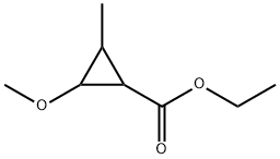 Cyclopropanecarboxylic acid, 2-methoxy-3-methyl-, ethyl ester (9CI) 结构式