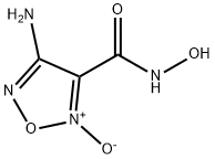 1,2,5-Oxadiazole-3-carboxamide, 4-amino-N-hydroxy-, 2-oxide (9CI) 结构式