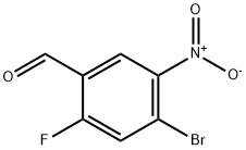 4-溴-2-氟-5-硝基苯甲醛 结构式