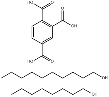 1,2,4-苯三甲酸癸基辛基酯 结构式