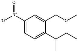 1-sec-butyl-2-(methoxymethyl)-4-nitrobenzene 结构式