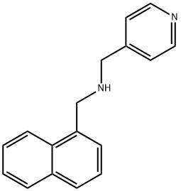 萘-1-基-甲基吡啶-4-基-甲胺 结构式