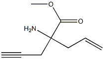 4-Pentenoicacid,2-amino-2-(2-propynyl)-,methylester,(-)-(9CI) 结构式