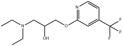 2-PROPANOL, 1-(DIETHYLAMINO)-3-[[4-(TRIFLUOROMETHYL)-2-PYRIDINYL]OXY]- 结构式