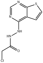 N'1-THIENO[2,3-D]PYRIMIDIN-4-YL-2-CHLOROETHANOHYDRAZIDE 结构式