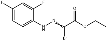 ETHYL 2-BROMO-2-[2-(2,4-DIFLUOROPHENYL)HYDRAZONO]ACETATE 结构式