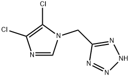4,5-Dichloro-1-[(2H-tetrazol-5-yl)methyl]-1H-imidazole 结构式
