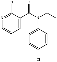 N3-(4-CHLOROPHENYL)-N3-ETHYL-2-CHLORONICOTINAMIDE 结构式