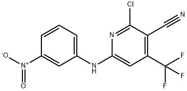 2-Chloro-6-((3-nitrophenyl)amino)-4-(trifluoromethyl)nicotinonitrile