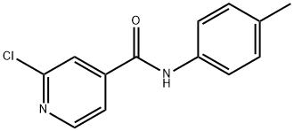 2-氯-N-(4-甲基苯基)吡啶-4-甲酰胺 结构式