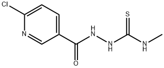 N1-METHYL-2-[(6-CHLORO-3-PYRIDYL)CARBONYL]HYDRAZINE-1-CARBOTHIOAMIDE 结构式