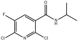 2,6-二氯-5-氟-N-异丙基烟酰胺 结构式