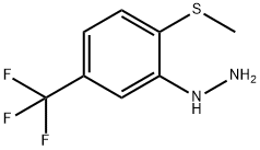 1-[2-(METHYLTHIO)-5-(TRIFLUOROMETHYL)PHENYL!HYDRAZINE, TECH 结构式