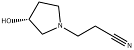 1-Pyrrolidinepropanenitrile,3-hydroxy-,(3R)-(9CI) 结构式