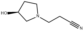 1-Pyrrolidinepropanenitrile,3-hydroxy-,(3S)-(9CI) 结构式