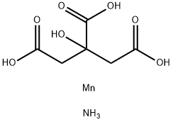 citric acid, ammonium manganese(2+) salt  结构式