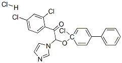 Ethanone,  2-[(4-chloro[1,1-biphenyl]-4-yl)oxy]-1-(2,4-dichlorophenyl)-2-(1H-imidazol-1-yl)-,  monohydrochloride  (9CI) 结构式