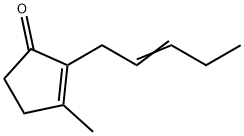 3-Methyl-2-(2-pentenyl)-2-cyclopentene-1-one 结构式
