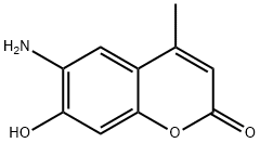 2H-1-Benzopyran-2-one, 6-amino-7-hydroxy-4-methyl- 结构式
