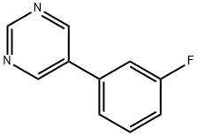 5-(3-FLUOROPHENYL)PYRIMIDINE 结构式