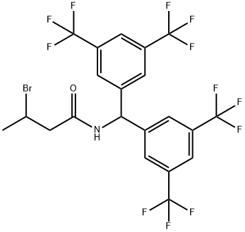 N1-DI[3,5-DI(TRIFLUOROMETHYL)PHENYL]METHYL-3-BROMOBUTANAMIDE