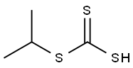 Isopropyl hydrogen trithiocarbonate 结构式