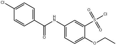 5-(4-氯苯甲酰氨基)-2-乙氧基苯磺酰氯 结构式