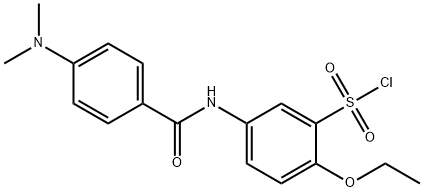 5-(4-DIMETHYLAMINO-BENZOYLAMINO)-2-ETHOXY-BENZENESULFONYL CHLORIDE 结构式