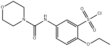 2-ETHOXY-5-[(MORPHOLINE-4-CARBONYL)-AMINO]-BENZENESULFONYL CHLORIDE 结构式
