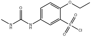 5-(3-甲基-脲基)-2-乙氧基苯磺酰氯 结构式