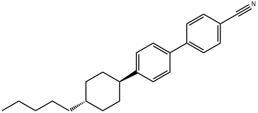 反式-4'-(4-戊基环己基)-[1,1'-联苯]-4-腈 结构式