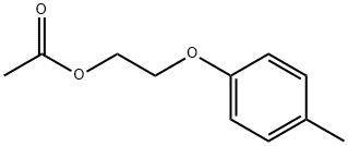 2-(4-甲基苯氧基)乙醇乙酸酯 结构式