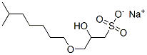 2-Hydroxy-3-[(6-methylheptyl)oxy]-1-propanesulfonic acid sodium salt 结构式