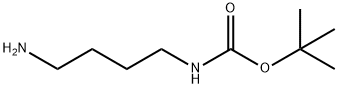 N-叔丁氧羰基-1,4-丁二胺 结构式