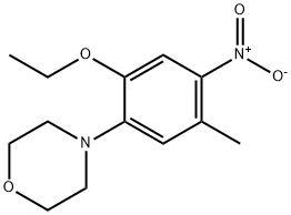 4-(2-ethoxy-5-methyl-4-nitrophenyl)morpholine  结构式