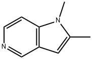 1,2-二甲基-5-氮杂吲哚 结构式