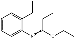 Propanimidic acid, N-(2-ethylphenyl)-, ethyl ester (9CI) 结构式