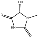 2,4-Imidazolidinedione,5-hydroxy-1-methyl-,(5S)-(9CI) 结构式