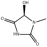 2,4-Imidazolidinedione,5-hydroxy-1-methyl-,(5R)-(9CI) 结构式