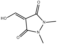 3,5-Pyrazolidinedione, 4-(hydroxymethylene)-1,2-dimethyl- (9CI) 结构式