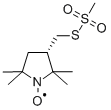 (-)-(1-氧-2,2,5,5-四甲基吡咯烷-3-基)甲硫代磺酸甲酯 结构式