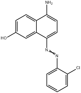 5-Amino-8-[(2-chlorophenyl)azo]-2-naphthalenol 结构式