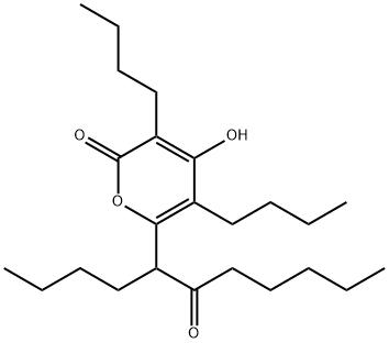 2H-Pyran-2-one, 3,5-dibutyl-6-(1-butyl-2-oxoheptyl)-4-hydroxy-