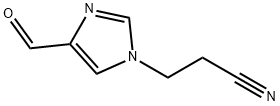 1H-Imidazole-1-propanenitrile, 4-formyl- (9CI) 结构式