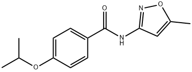 Benzamide, 4-(1-methylethoxy)-N-(5-methyl-3-isoxazolyl)- (9CI) 结构式