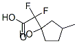 Cyclopentaneacetic acid, -alpha-,-alpha--difluoro-1-hydroxy-3-methyl- (9CI) 结构式