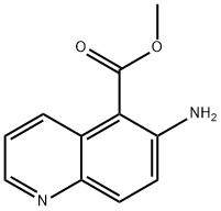 6-氨基喹啉-5-羧酸甲酯 结构式